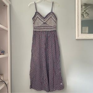 NEW Old Navy Sleeveless Embroidered Bodice Midi Dress